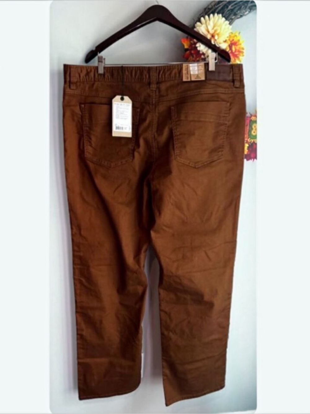 prAna Mens BRIDGER Slim Fit Stretch Jean 42"W 32" Inseam in Brown - Picture 10 of 11